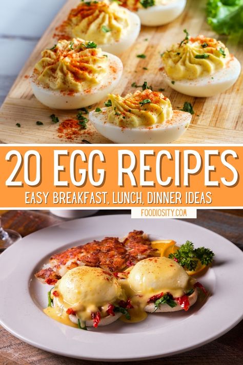 20 Egg Recipes - Easy Breakfast, Lunch, And Dinner Ideas - Foodiosity Dinner Egg Recipes, Egg Recipes Easy, Ground Pork Recipes Easy, Quick Egg Recipes, Egg Recipes For Lunch, Creative Egg Recipes, Breakfast Lunch And Dinner Ideas, Lunch And Dinner Ideas, Egg Lunch