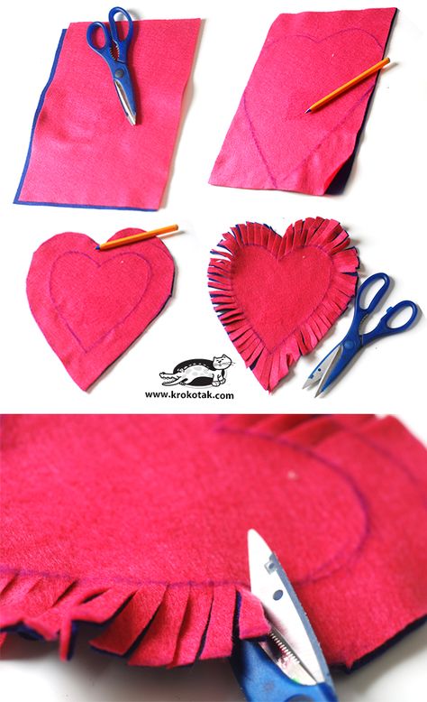 How to make a no sew felt heart pillow #valentinesday #make #pillow No Sew Pillows, Valentine Craft Decorations, Sew Felt, Sew Pillow, Heart Pillows, Sewing Fleece, Diy Valentines Decorations, Valentine Crafts For Kids, Crafts For Seniors