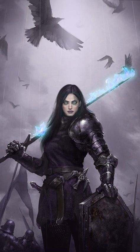 Female Dark Knight, Black Female Character Design, Dnd Female Character, Woman In Armor, Dark Paladin, Warrior Concept Art, Female Character Concept, Female Knight, Knight Art