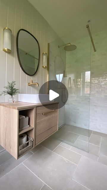 Louise Clark on Instagram: "En-Suite Reveal 🙊⁣ ⁣ ad Oh my god guys I’m finally revealing our first room 🙌🏽 and I’m so excited but also so freaking nervous 😆⁣ ⁣ We wanted to try and get the en suite done first so we had a room where we could clean off all the dust and have a bit of a sanctuary compared to all the chaos going on around us. And I couldn’t be happier with what we’ve achieved here. We were super lucky to be able to work with @crosswater_uk to create this space.  ⁣ It’s a very small room and to the right of the old shower was a cupboard but we stole the cupboard to make the shower twice the size which was an absolute must. We decided on a wet room style en suite to make it feel bigger and I knew I exactly the kind of style I wanted after months of scouring Instagram and Pint Downstairs Shower Room Ideas, Small En Suite Shower Room, Uk Bathroom Ideas, Tiny Ensuite Ideas, Small Shower Room Ideas, Very Small Room, Tiny Ensuite, Shower Room Ideas, Louise Clark