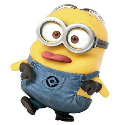 Sticking out tongue A Minion, Minion, White, Minions