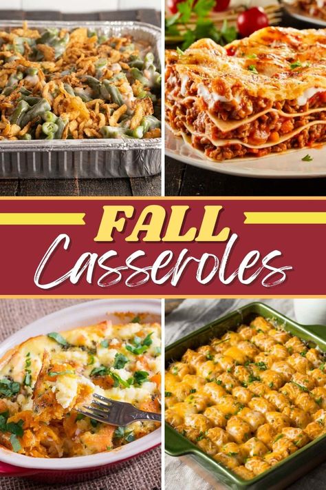 You'll fall in love with these incredible fall casseroles! From chicken stuffing to tuna noodle to hamburger, these hearty casseroles are guaranteed crowd-pleasers. Thanksgiving Casseroles For A Crowd, Fall Harvest Casserole, Chicken Stuffing Casserole Small Town Woman, Make Ahead Thanksgiving Dishes Freeze, Chicken Autumn Harvest Casserole, Casseroles For A Crowd, Rotisserie Chicken And Stuffing Casserole Allrecipes, Fall Casseroles, Make Ahead Casseroles