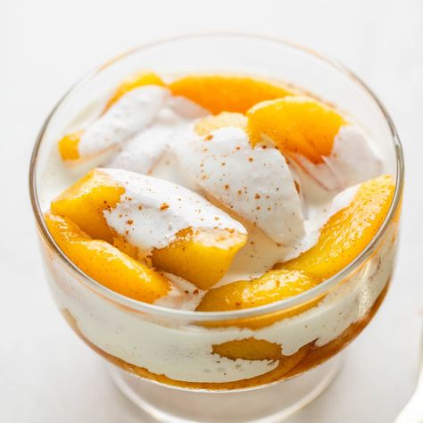 Delight in the natural sweetness of peaches with this easy peaches and cream recipe. Perfect for summer parties or a simple indulgence at home! Peaches And Cream Recipe, Peaches And Cream Dessert, The Stay At Home Chef, Delicious Cheesecake Recipes, Stay At Home Chef, Yummy Cheesecake, Amazing Chocolate Cake Recipe, Summer Sweets, Dairy Free Alternatives