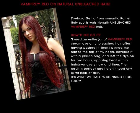 Manic Panic Infra Red, Manic Panic Red, Manic Panic Vampire Red, Dry Hair Repair, Classic Vampire, Cream Hair Color, Soft Grunge Hair, Hair Growth Challenge, Best Hair Dye