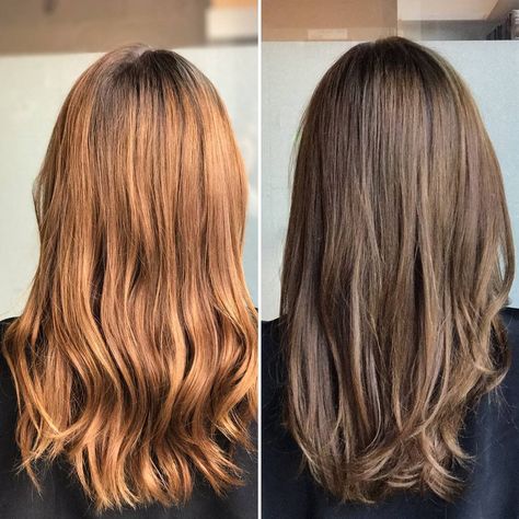 Back to her natural hair color! We used Veneto Light Brown (7NVA) at the Madison Reed Color Bar. Madison Reed Hair Color, Light Brown Hair Color, Types Of Hair Color, Honey Blond, Madison Reed, Brown Ombre Hair, Perfect Hair Color, Brown Hair Dye, Brown Hair Color