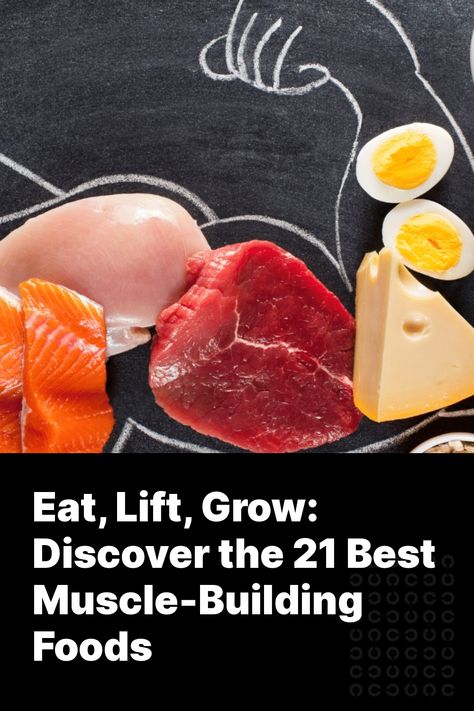 As the saying goes, “You have to eat big to get big.” While this phrase doesn’t paint the full picture, your diet plays a massive role in building muscle mass.     Muscles need protein for energy, repair, and growth. You won’t make as much progress without enough protein intake and can run int Best Muscle Building Foods, Best Creatine, Muscle Building Foods, Protein Intake, Build Muscle Mass, Increase Muscle Mass, Muscle Protein, Creatine Monohydrate, Protein Synthesis