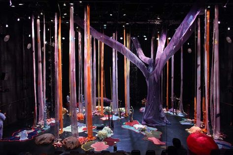 A Monster Calls, Theatrical Scenery, Fabric Tree, Stage Set Design, Set Design Theatre, Contemporary Arts, Wedding Session, Theatre Set, Tree Trunks