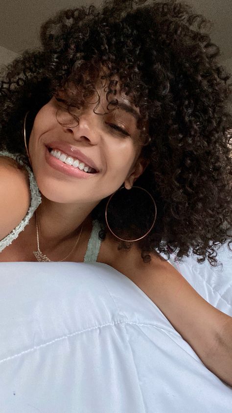 Natural curly 4a brown hair with big hoop earrings and a big smile during the summer months Hoop Earrings Curly Hair, Natural Hair Wash And Go, Brown Natural Hair, Natural Hair Wash, Hair Earrings, Hair Wash, Golden Hoops, Wash And Go, Hoop Earrings Style