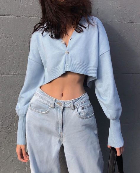 Light Blue Outfits, Light Blue Outfit, Fake Belly Piercing, Rings Opal, Belly Piercing Jewelry, Charcoal Clothing, Button Rings, Belly Piercing, Navel Rings