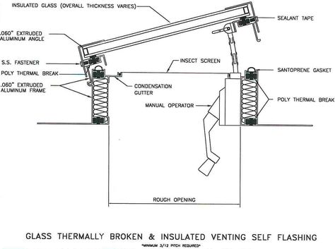 Curb Mount Skylight Construction Detail, Glass Roof Detail, Skylight Detail, Skylight Architecture, Flat Roof Skylights, Skylight Glass, Skylight Installation, Roof Decoration, Window Construction