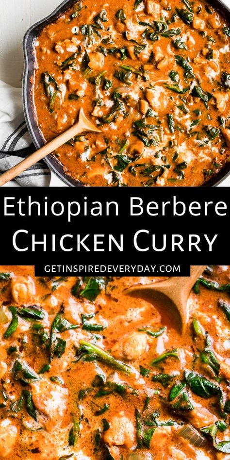 Ethiopian Chicken, Berbere Spice, African Cooking, New York Pizza, Ethiopian Food, Chicken Dishes Recipes, Chicken Curry, African Food, Curry Chicken