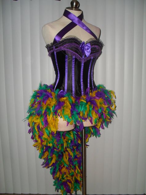 Beautiful Burlesque, Sexy Showgirl Costume.  Handmade by me in Nashville, TN.    I HAVE EVERY SIZE AVAILABLE IN BOTH COLORS    LASVEGAS Caribana Costume, Nola Halloween, Theatre Bizarre, Mardi Grad, Masquerade Halloween Costumes, Mardi Gras Dress, Feather Tutu, Bday Stuff, Mardi Gras Masquerade