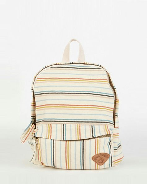 Beachy Backpack, Billabong Backpack, Preppy School Bag, Cute Backpacks For School, Backpack Ideas, Summer Backpacking, Surf Aesthetic, Girls Football Boots, Perfect Cute