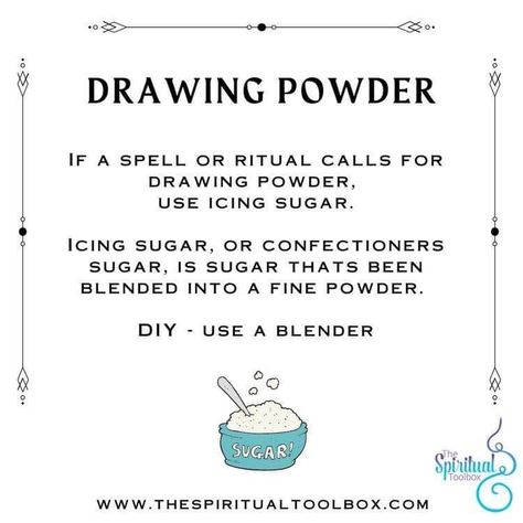 Spell Powder Recipes, Witchcraft Powders, Witchy Ingredients, Grimoire Ideas, Witchcraft Tips, Divination Witch, Spiritual Shop, Witch Tips, Witchy Tips