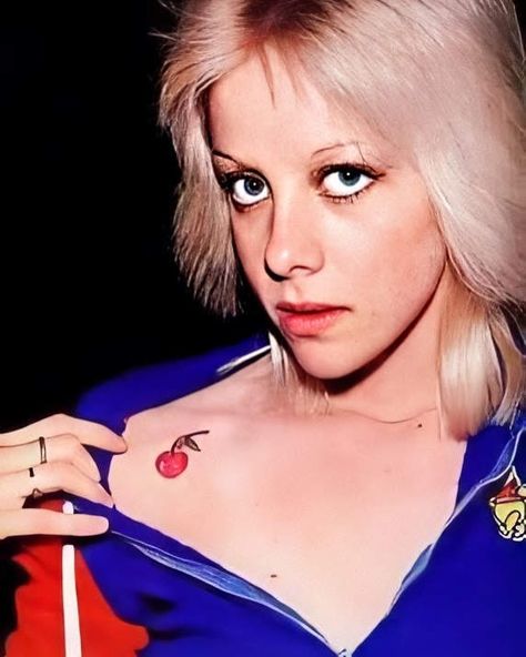 Runaway Babe’s Instagram photo: “The cherry tattoo I got done October 28th 2021 to honour the band. 🍒♥️ #therunaways #cherrybomb #cheriecurrie #cheriecurrietattoo…” Curry Tattoo, Cherry Bomb Tattoo, Marie Currie, Joan Jett The Runaways, Cherry Tattoo, Cherie Currie, Cherry Tattoos, Classic Punk, Lita Ford