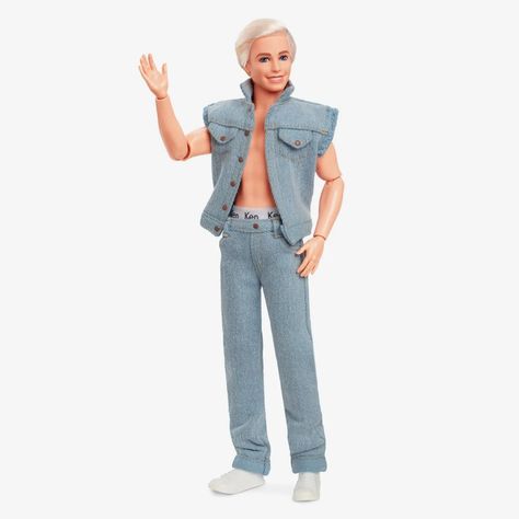 Ken Outfits, Barbie And Ken Costume, All Denim Outfits, Barbie The Movie, The Black Label, Ken Doll, Outfit Jeans, Movie Collection, Barbie Collector