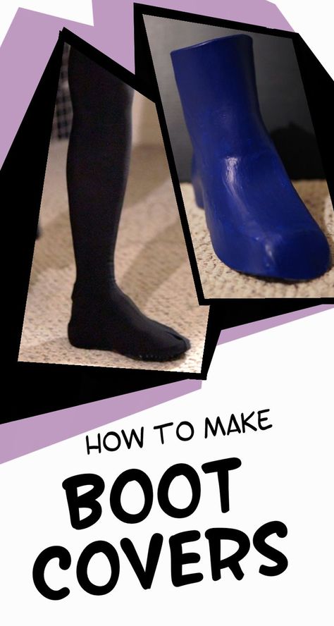 Cosplay Shoe Covers, Diy Shoe Covers Costume, Diy Cosplay Shoes, Shoe Cover Pattern, Boot Covers Diy How To Make, Shoe Covers Diy, How To Make Boot Covers, Cosplay Boot Covers, Boot Covers Diy