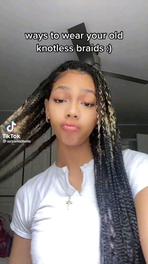 ✨ knotless braids Old Knotless Braids, Ways To Style Knotless Box Braids, Braids Fashion, Short Box Braids Hairstyles, Big Box Braids Hairstyles, Goddess Braids Hairstyles, Fall Chic, Fashion Oversized, Box Braids Hairstyles For Black Women