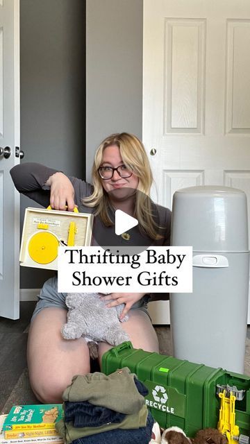 Alyssa Barber on Instagram: "Me with nothing to do on the weekend 🤝 Searching every thrift store in my city for cute little gifts at incredibly cheap prices. ☠️🥳  #babyshower #giftideas #thrifted #thriftstorefinds #babyshowergifts #sustainable #sustainableliving #ecofriendly #consciousconsumer" Baby Shower Gifts Wrapping, Affordable Baby Shower Gifts, Thrifted Gift Ideas, Cheap Baby Shower Gifts, Cute Little Gifts, Book Garden, Garden Baby Showers, Cheap Gifts, Thrift Store Finds