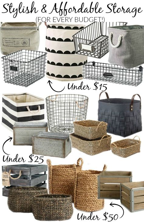 Affordable Baskets, House Storage, Affordable Storage, Decorative Storage Baskets, Desain Editorial, Basket And Crate, Dekorasi Kamar Tidur, Home Decor Baskets, George Nelson