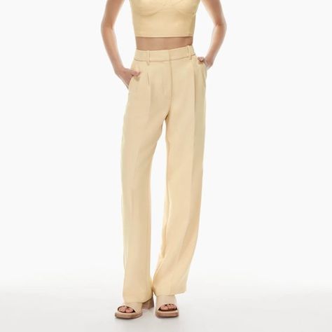 Aritzia Wilfred Effortless Pant - Flax Beige - 8 Tall Wilfred Free Brennan Pant, Aritzia Effortless Pant, Effortless Pant, Crepe Trousers, Wilfred Pants, Aritzia Pants, Aritzia Wilfred, Jumpsuit Trousers, Crepe Fabric