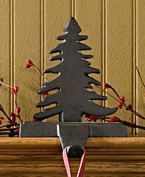 Amazon.com: Fir Tree Iron Stocking Hanger: Home & Kitchen Christmas Stocking Hanger, Hanging Christmas Stockings, Den Decor, Christmas Stocking Hangers, Fox Decor, Christmas Stocking Holders, Stocking Hanger, Park Designs, Rustic Blue