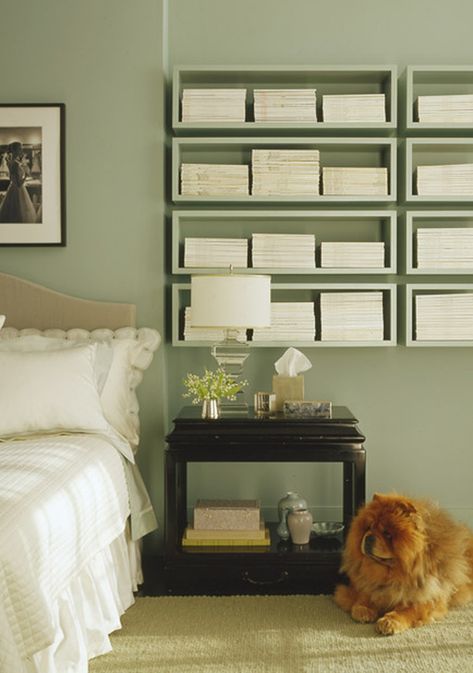 These Are the Bedroom Paint Color Trends to Note in 2022 Green Paint Colors Bedroom, Green Bedroom Paint, Sage Paint, Sage Green Bedroom, Trending Paint Colors, Paint Color Ideas, Minty Green, Bedroom Paint Colors, Green Walls