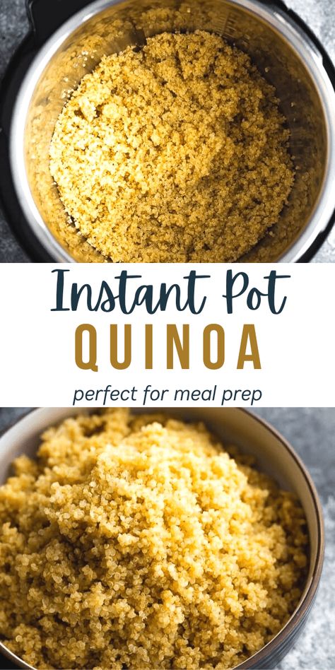 Perfect, fluffy Instant Pot quinoa is easy to cook and ready in minutes! This post is loaded with tips to make the fluffiest, most flavorful quinoa in a pressure cooker. Pressure Cooker Quinoa, Instant Pot Quinoa Recipes, Best Quinoa Recipes, Best Quinoa, Instant Pot Quinoa, Quinoa Recipes Easy, Cook Quinoa, Quinoa Recipes Healthy, Quinoa Recipe