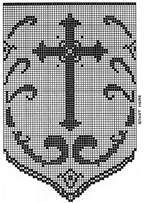 Filet Crochet Edging Patterns for Altar Cloths and Robes Filet Crochet Patterns Free Charts Table Runners, Filet Crochet Edging, Crochet Border Patterns, Church Altar, Cross Stitch Cross, Steel Crochet Hooks, Crochet Edging Patterns, Crochet Lace Pattern, Couture Sewing Techniques