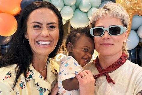 Ali Krieger Shares Adorable Family Photos from Son Ocean's 'Magical' First Birthday Celebration Ashlyn Harris And Ali Krieger, Sweet Family Photos, Ali Krieger, Ashlyn Harris, Infant Adoption, Soccer Stars, Professional Athlete, Soccer Player, Second Baby