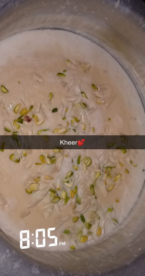 Kheer Food Snapchat Story, Kheer Snap Story, Kheer Food Photography, Foodie Pics, Eating Food Funny, Desi Food, Delicacy Food, Food Drink Photography, Food Vids