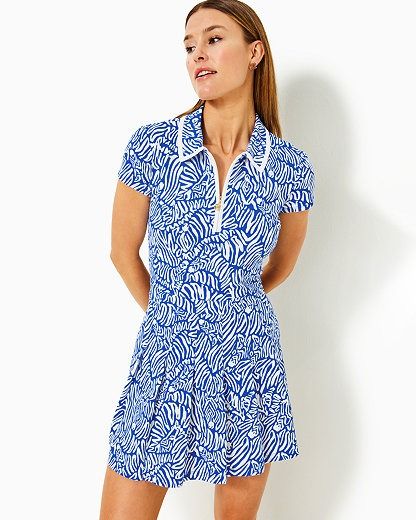 UPF 50+ Luxletic Alona Dress, Image Golf Dress, Golf Dresses, Activewear Sets, Womens Activewear, Dress Romper, High Waisted Leggings, Upf 50, Sun Protection, Lilly Pulitzer