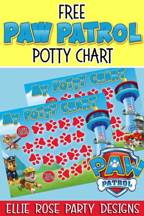 Potty Training Boys Chart Printables, Paw Patrol Printables Free, Potty Sticker Chart, Paw Patrol Printable, Sticker Chart Printable, Potty Training Sticker Chart, Printable Potty Chart, Potty Training Reward Chart, Paw Patrol Stickers