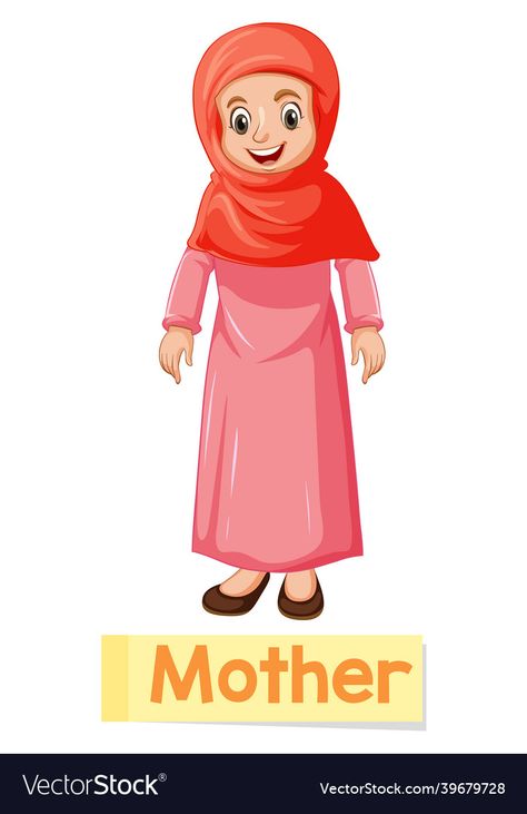 Mother Illustration, Mother Clipart, Art Macramé, English Word, English Words, Transparent Png, Special Education, High Res, Png Images