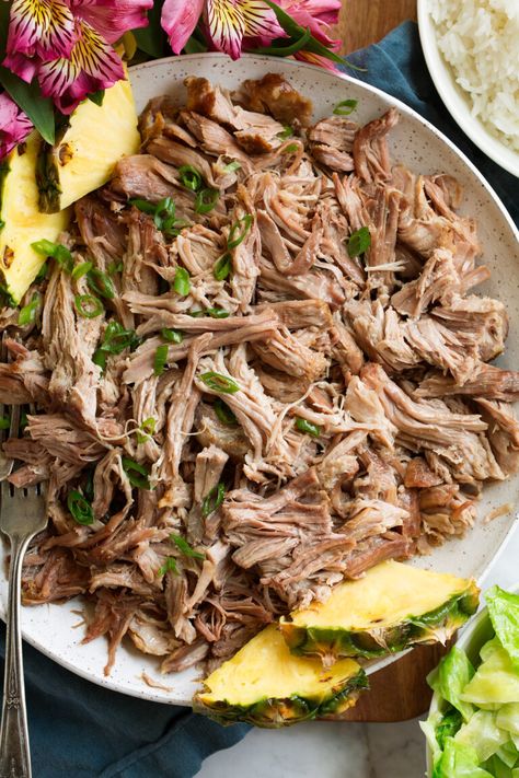 Sauteed Coleslaw, Kalua Recipe, Kalua Pork Crockpot, Hawaii Recipe, Roasted Coconut, Kalua Pork, Hawaiian Christmas, Crockpot Cooking, Crockpot Pork