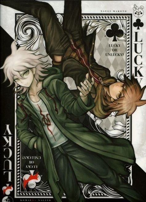 Nagito & Makoto | Danganronpa Danganronpa Nagito, Komaeda Nagito, Makoto Naegi, Junko Enoshima, Danganronpa Game, Danganronpa 1, Danganronpa 2, Super Danganronpa, Dangan Ronpa