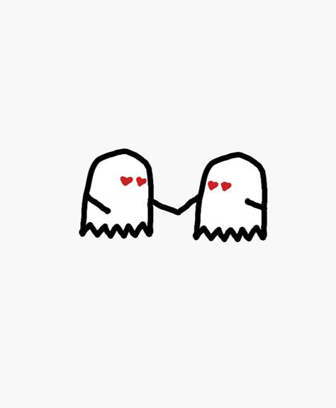 Two Ghosts In Love, Ghosts In Love, Two Ghosts, Heart Shapes, In Love, Ghost, For Sale, Design