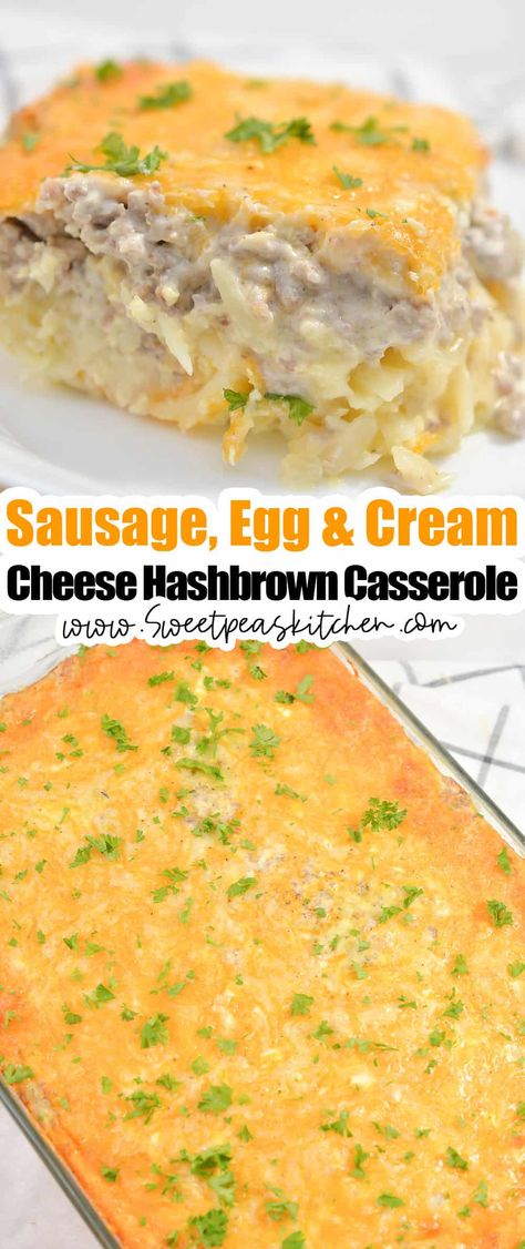 Breakfast For A Large Group, Cream Cheese Hashbrown Casserole, Egg Bake With Hashbrowns, Egg Cream Cheese, Cheese Hashbrown Potatoes, Hash Brown Egg Casserole, Cheese Hashbrown Casserole, Egg And Cheese Casserole, Hashbrown Breakfast