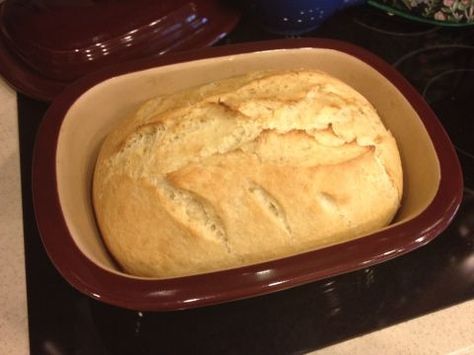 I can't wait to get my Deep-Covered baker and try this recipie. Homemade bread in one hour! Pan Cubano, Pampered Chef Deep Covered Baker, Rockcrok Recipes, Deep Covered Baker, Crock Meals, Pampered Chef Stoneware, Cuban Bread, Chef Boyardee, A Loaf Of Bread