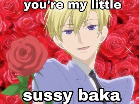 Tamaki Suoh Funny, Ohshc Stickers, Tamaki Suoh, Hostess Club, Ouran High School Host Club Funny, Anime Meme Face, Ouran Highschool, Ouran Host Club, Instagram Story Filters