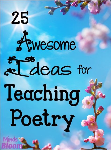 Whether you are starting a poetry unit or want to integrate poetry into your curriculum all year long, here are some ideas to make poetry fun and meaningful for your students. Poetry Activities, Poetry Unit, Teaching Poetry, Poetry For Kids, Poetry Ideas, National Poetry Month, Poetry Month, Shel Silverstein, 4th Grade Reading