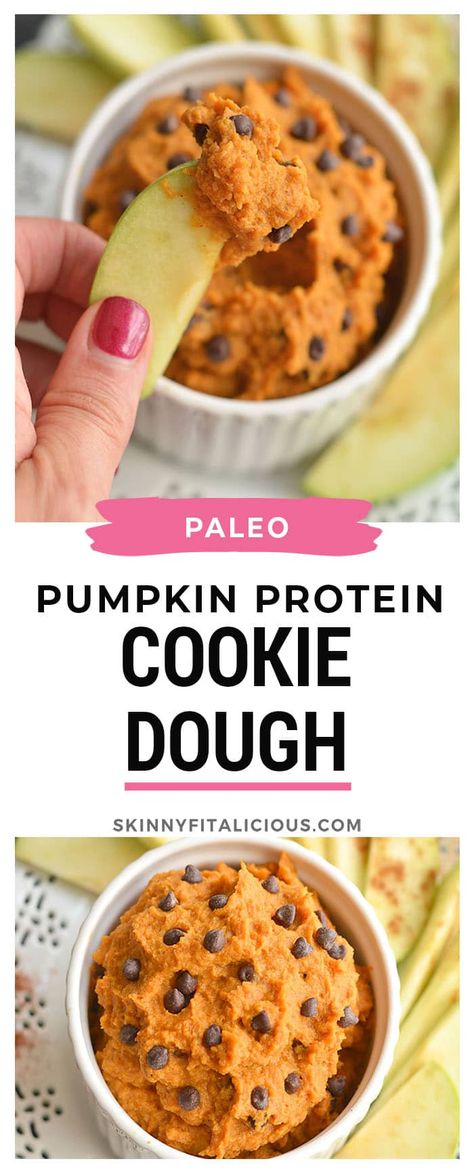 Low Calorie Paleo, Pumpkin Cookie Dough, Paleo Pumpkin Cookies, Protein Dip, Cookie Dough Vegan, Low Calorie Pumpkin, Healthy Low Calorie Snacks, Low Calorie Vegan, High Protein Snack