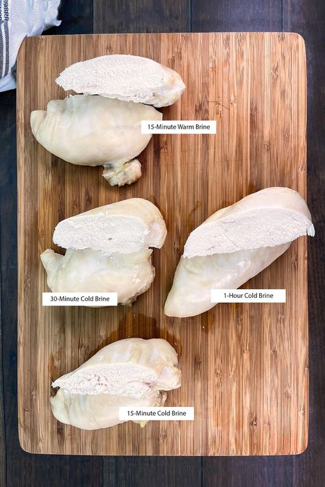 How To Brine Chicken Breasts How To Braise Chicken, Wet Brine Chicken, How To Brine Chicken Breast, Brining Chicken Breast, Chicken Breast Brine, Chicken Breast Brine Recipe, Dry Brine Chicken, Brine For Chicken, Simple Chicken Brine