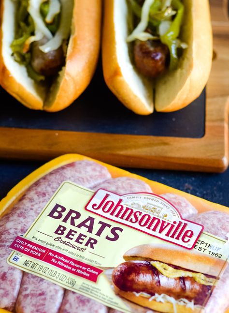 These Easy Air Fryer Beer Brats make for a great meal for tailgating before a football game or watching the game, perfect ninja foodi recipe too! #AirFryer #NinjaFoodi #AirFryerRecipes #NinjaFoodiRecipes Beer Brats In Air Fryer, Air Fryer Beer Brats, Johnsonville Brats In Air Fryer, Brats In Air Fryer, How To Cook Bratwurst, Beer Brats Recipe, Air Fryer Recipes Vegetables, Beer Bratwurst, Grilled Brats