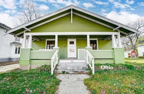 Circa 1925 Craftsman Bungalow For Sale in Springfield, OH $95K - Old Houses Under $100K 1925 Craftsman Bungalow, 1920s Craftsman Bungalows, 1920s Craftsman, Small Bungalow, Finger Paints, Craftsman Bungalow, Craftsman Style Home, Bungalows For Sale, Bungalow Style