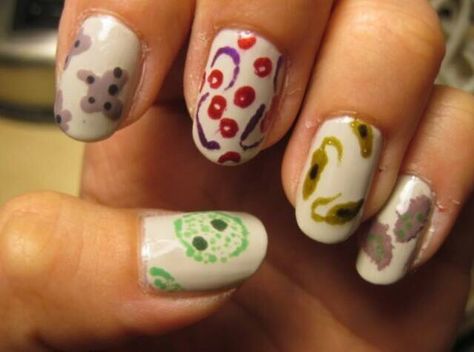 Biological nails ! Science Nails, College Nails, Science Rules, Back To School Nails, Science Nerd, School Nails, Nails Manicure, Science Teacher, Microbiology