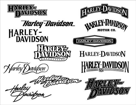 Harley Davidson Font, Harley Emblems, Harley Davidson Stickers, Harley Davidson Decals, Harley Davidson Style, Harley Tattoos, Harley Davidson Crafts, Harley Davidson Images, Harley Davidson Tattoos