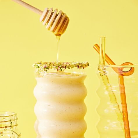 5 Unique Honey-Based Smoothie Recipes — Better Homes & Gardens Better Homes And Gardens, Better Homes, Smoothie Recipes, Smoothie, Honey, Home And Garden, Drinks