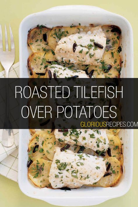 Enjoy a delectable delight with this Roasted Tilefish Over Potatoes that's super easy to whip up with minimal fuss and maximum flavor! #Tilefish #Recipes #GloriousRecipes Tilefish Recipe, Tile Fish Recipe, Special Dinner, Roasted Potatoes, Potato Recipes, Natural Flavors, Fish Recipes, Quick Meals, Quick Easy Meals