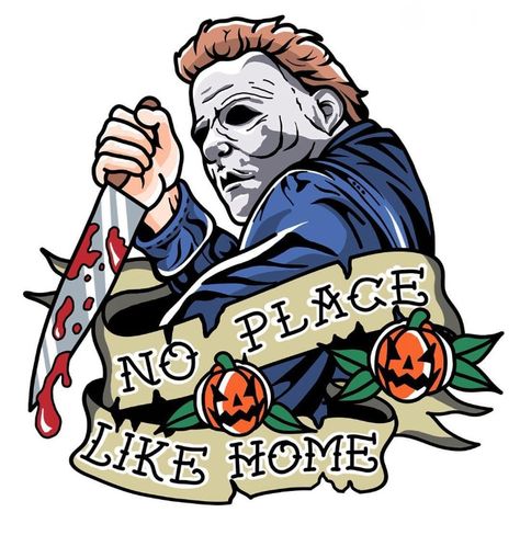 Michael Myers, Halloween Michael Myers Tattoo, Myers Tattoo, Michael Myers Art, Home Png, Horror Movie Tattoos, Movie Tattoos, The Boogeyman, Horror Tattoo, Horror Movie Art